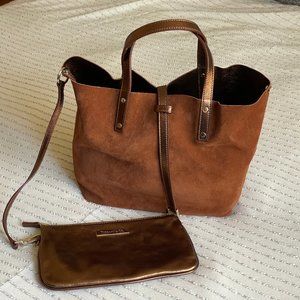 NWOT NEW Tiffany & Co. Small Reversible Tote Bronze/Brown